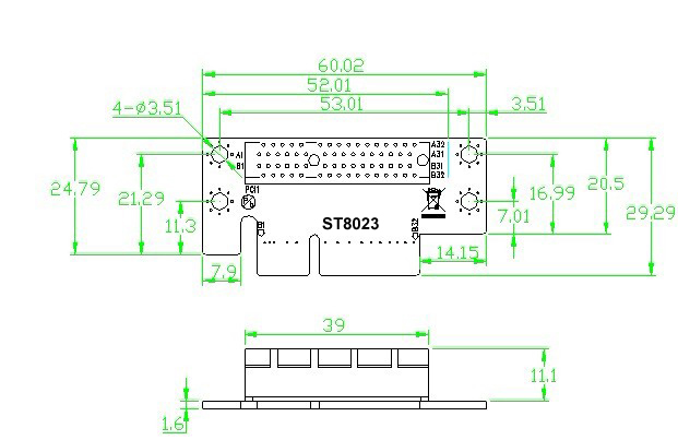 PCI-E PCIe express 4X riser card 1U